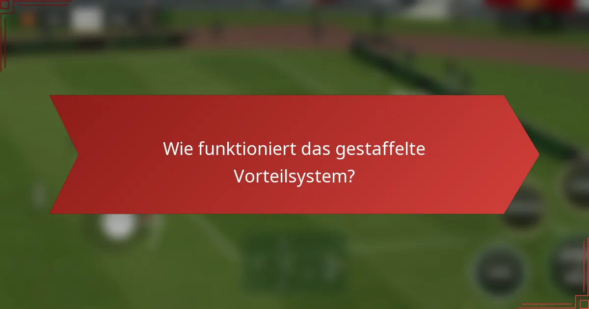 Wie funktioniert das gestaffelte Vorteilsystem?